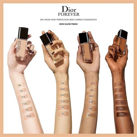 christian dior forever skin glow foundation spf 35|Dior foundation shade chart.